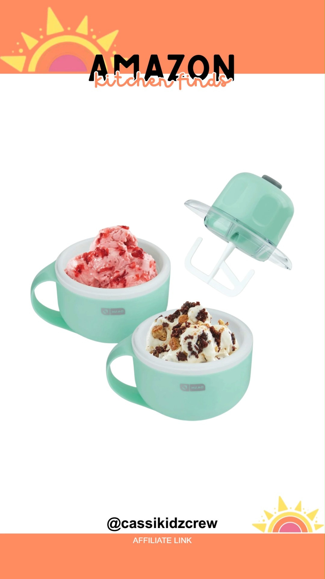 Dash My Mug Ice Cream Maker turns dessert into pure fun. Whip up creamy scoops in minutes and enjoy sweet moments that feel homemade and happy. 🍦✨😋  

#DashIceCreamMaker #IceCreamMaker #KitchenAppliances #DessertMaker #HomeEssentials #CompactAppliance #KitchenGadgets #HomeFinds #SweetTreats #FrozenDesserts 

 #LTKfoodie #LTKHome #LTKSaleAlert