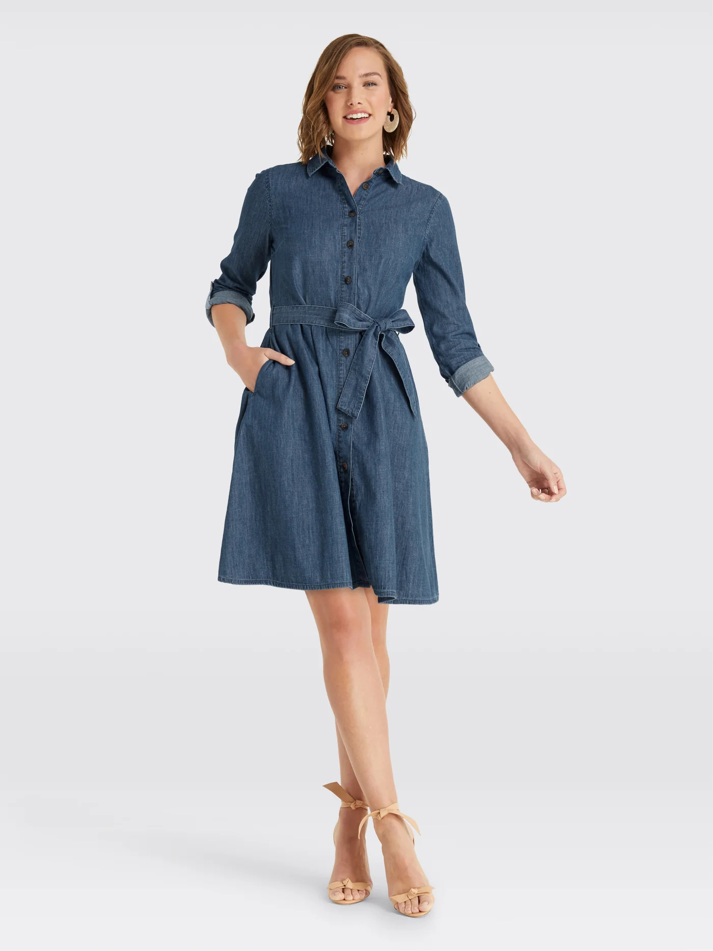 Chambray Shirtdress | Draper James