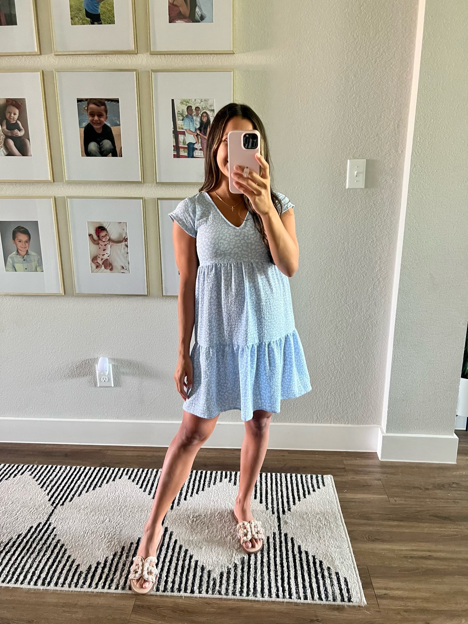 Maternity dress, non maternity dress, tiered dress, maternity, blue dress, baby shower dress, belk, sale, summer dress, summer outfit, summer style, weekend outfit, mom style, mom outfit, Sam Edelman sandals, Sam Edelman, pearl sandals, uncommon James, under $20 dress, short blue dress

#LTKFind #LTKsalealert #LTKbump