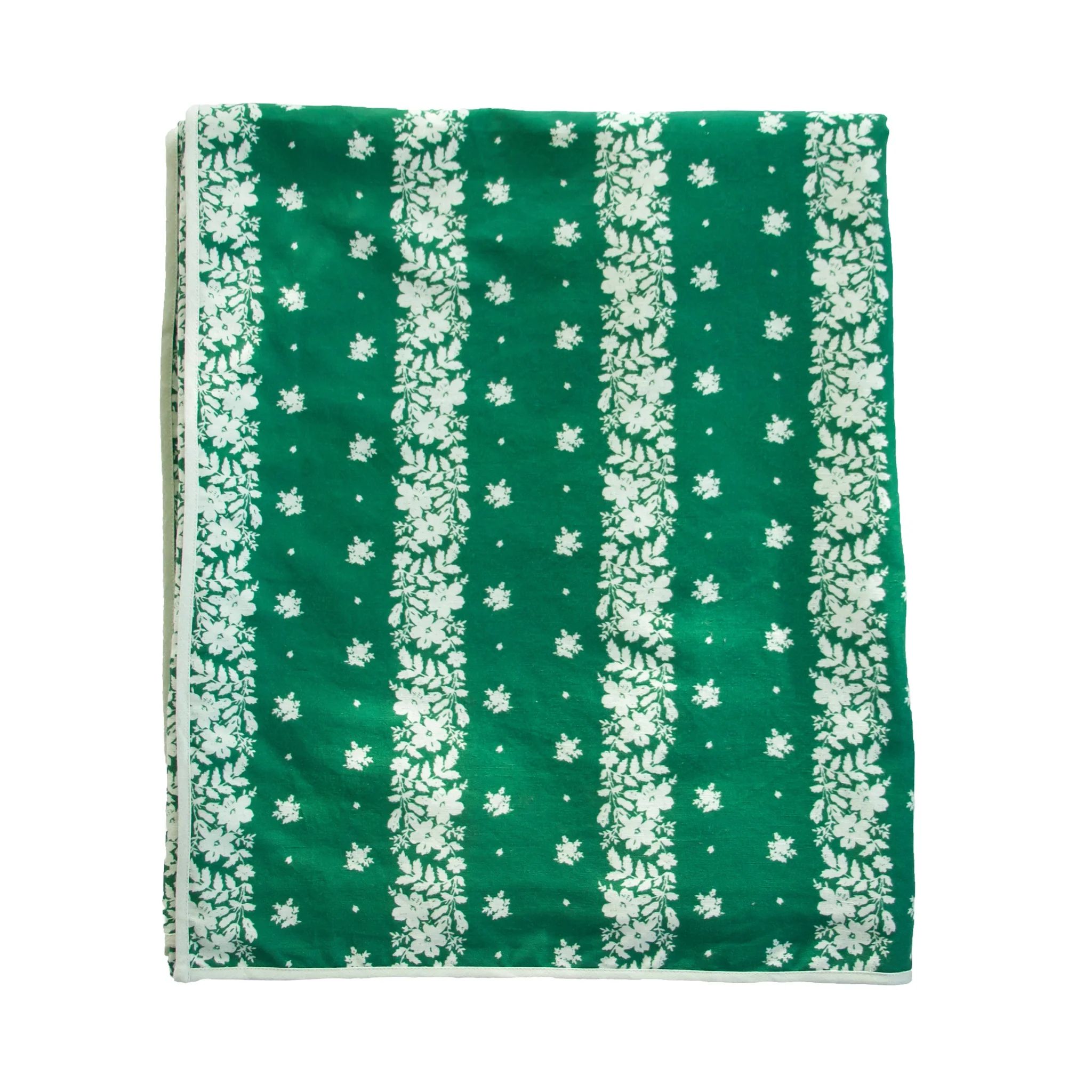 Holiday Ditsy Floral Tablecloth, Green | The Avenue