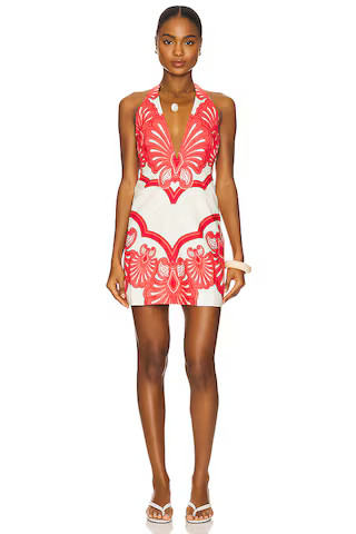Shani Shemer Kennedy Mini Dress in Red Print from Revolve.com | Revolve Clothing (Global)