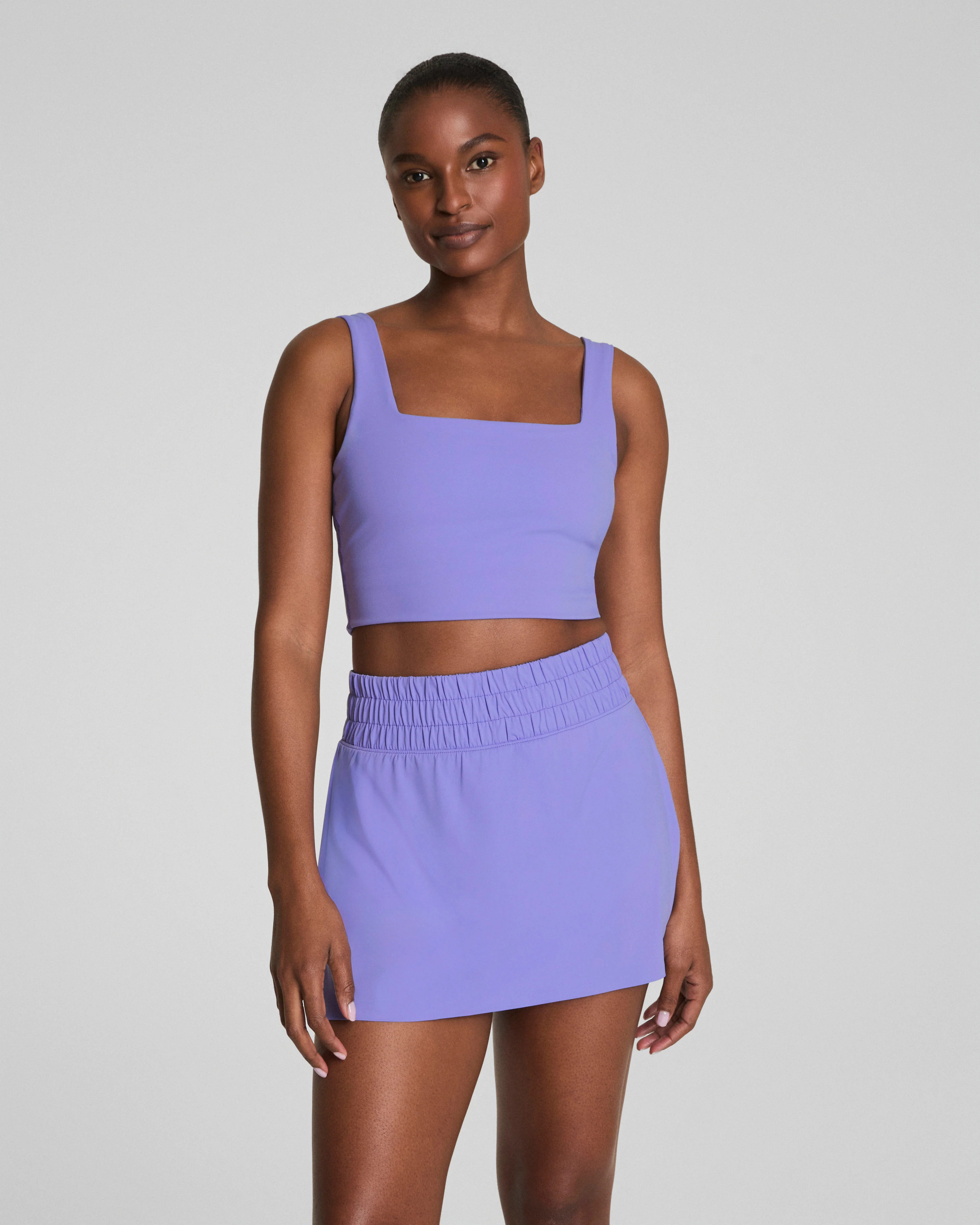Cropped Square Neck Shelf Tank | Spanx