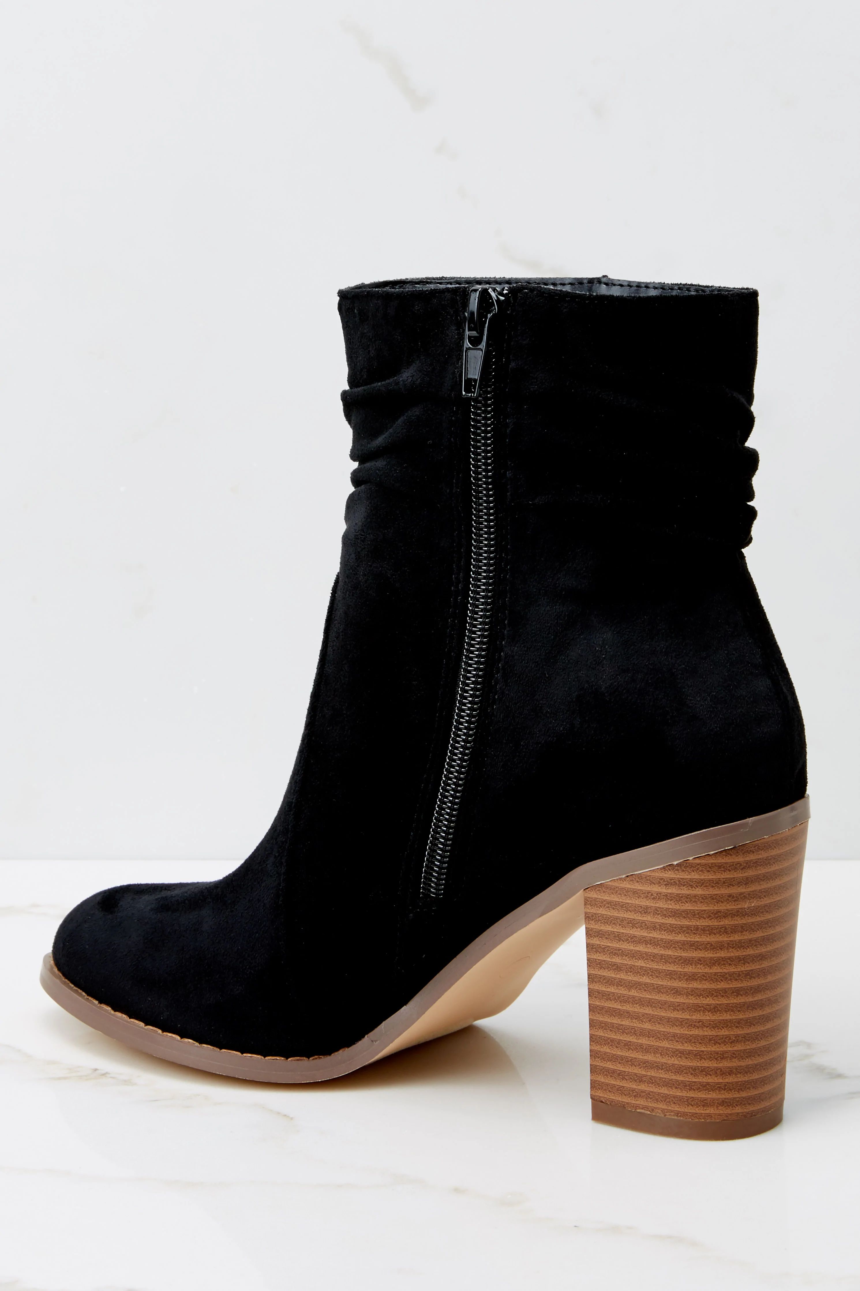 Just In Time Black Ankle Booties | Red Dress 