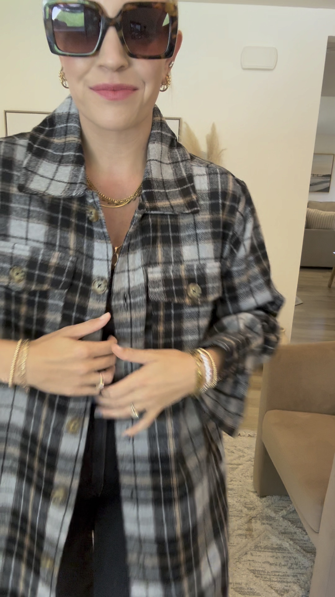 Walmart shirt jacket size M needed a small though

#LTKsalealert #LTKfindsunder50 #LTKstyletip