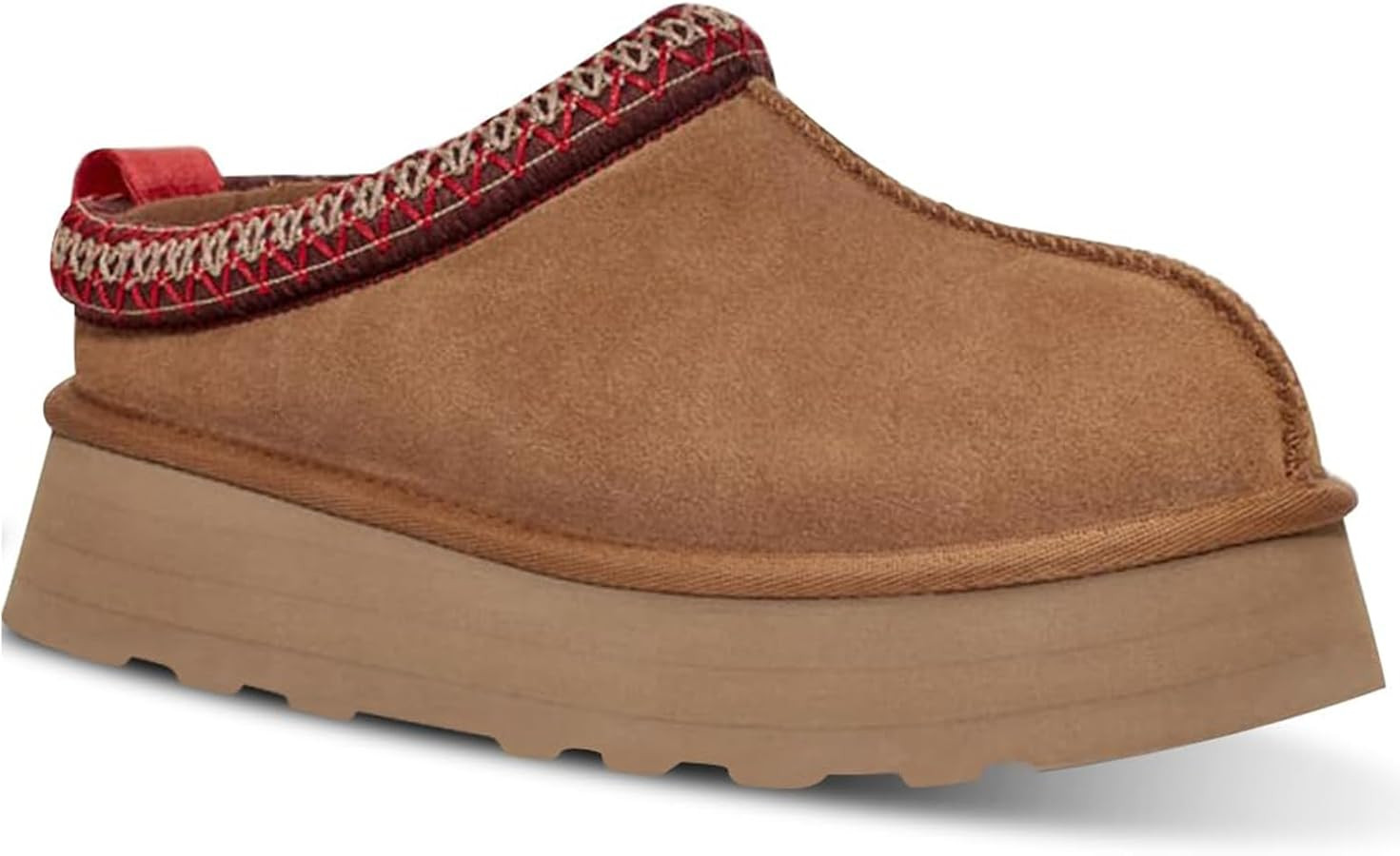 Tanamo Platform Slippers Women Ultra Mini Boots Short Ankle Fur Fleece, 8, Chestnut | Amazon (US)