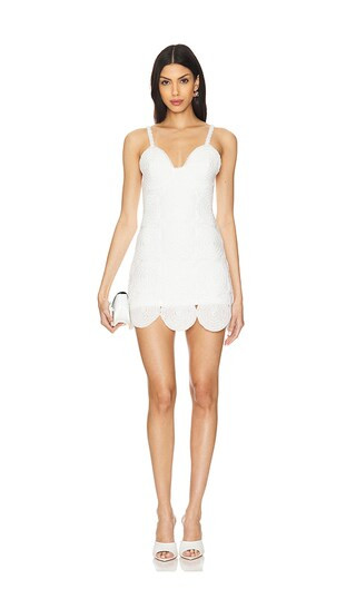 Beep Beep Mini Dress in Pearl | Revolve Clothing (Global)