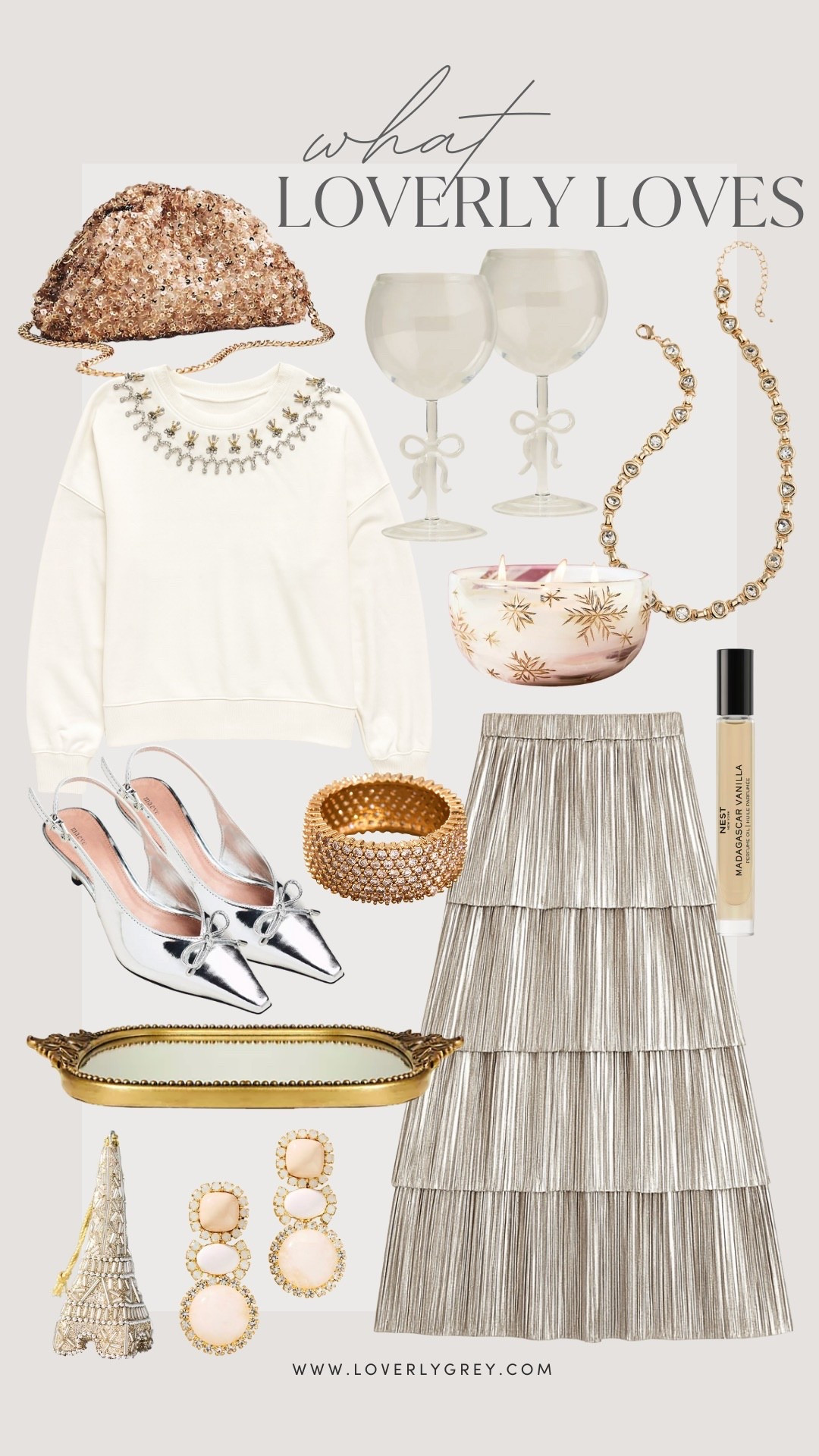 Loving all of these finds for the holiday season! 😍

Loverly Grey, holiday looks, holiday party, metallic skirt, heels, accessories, sequin clutch 

#LTKHoliday #LTKSeasonal