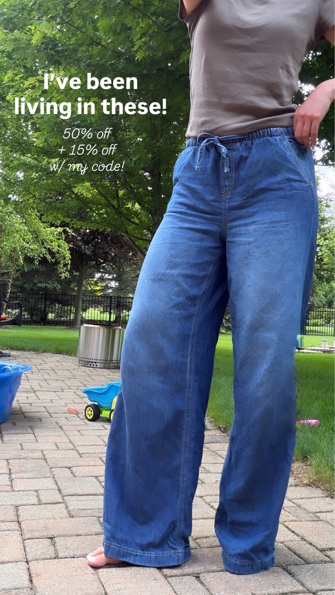 ⚠️code TREAT

wearing my true medium tall can size down if between sizes as they’re meant to fit baggy

Drawstring wide leg jeans

#LTKSaleAlert #LTKTall #LTKSeasonal
