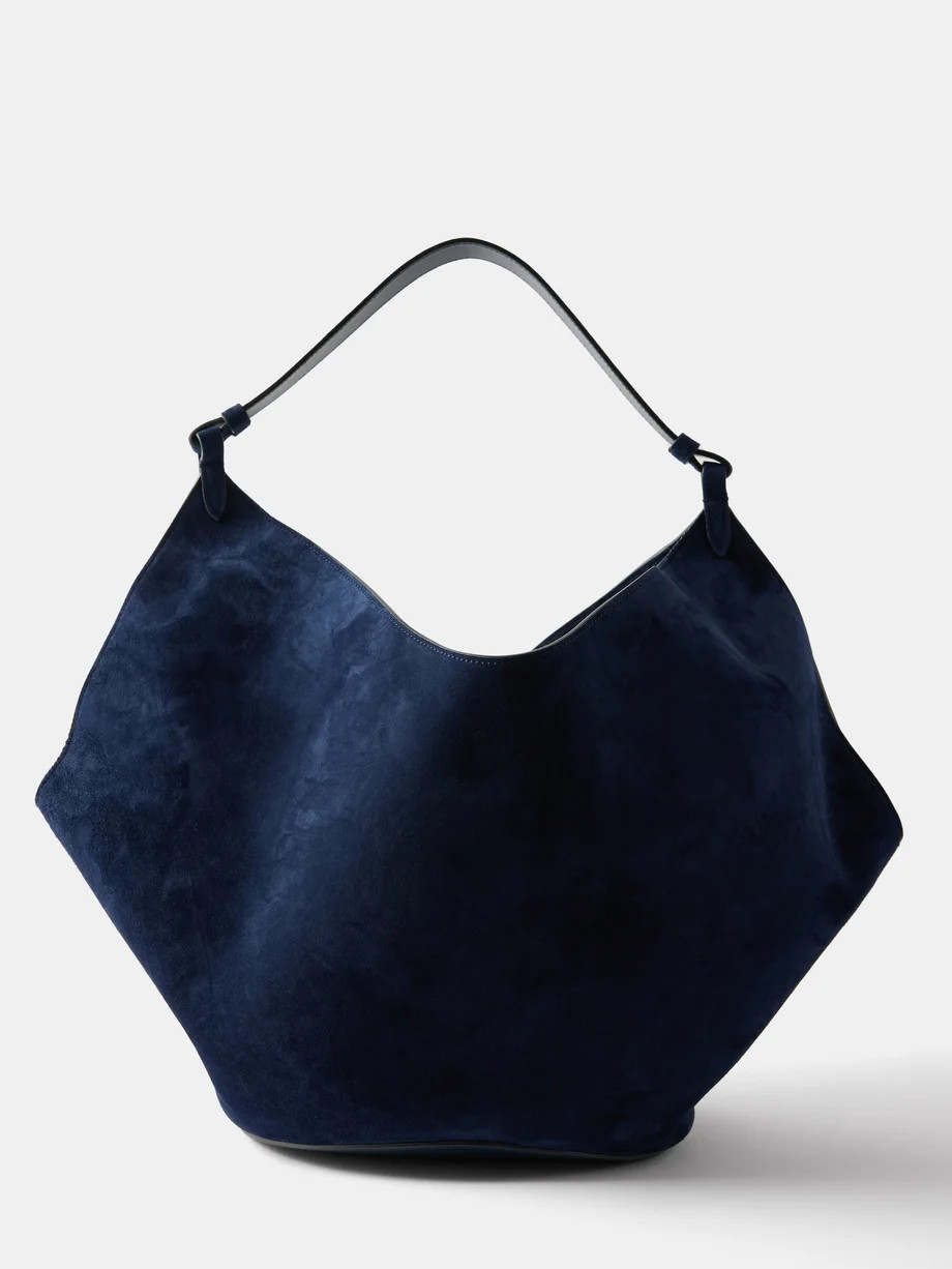 Lotus medium suede tote bag | Khaite | Matches (US)