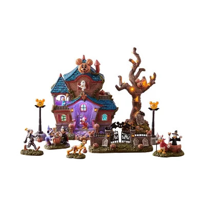 Disney 9pc Resin LED Musical Halloween Village Set | Sam's Club