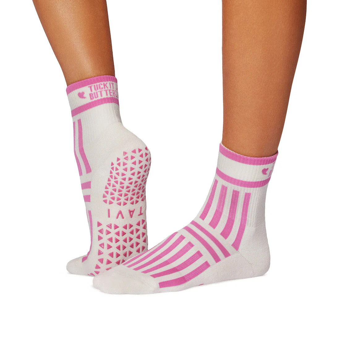 Aria Grip Socks - Buttercup | Non-Slip Yoga & Barre Socks for Pilates | Tavi