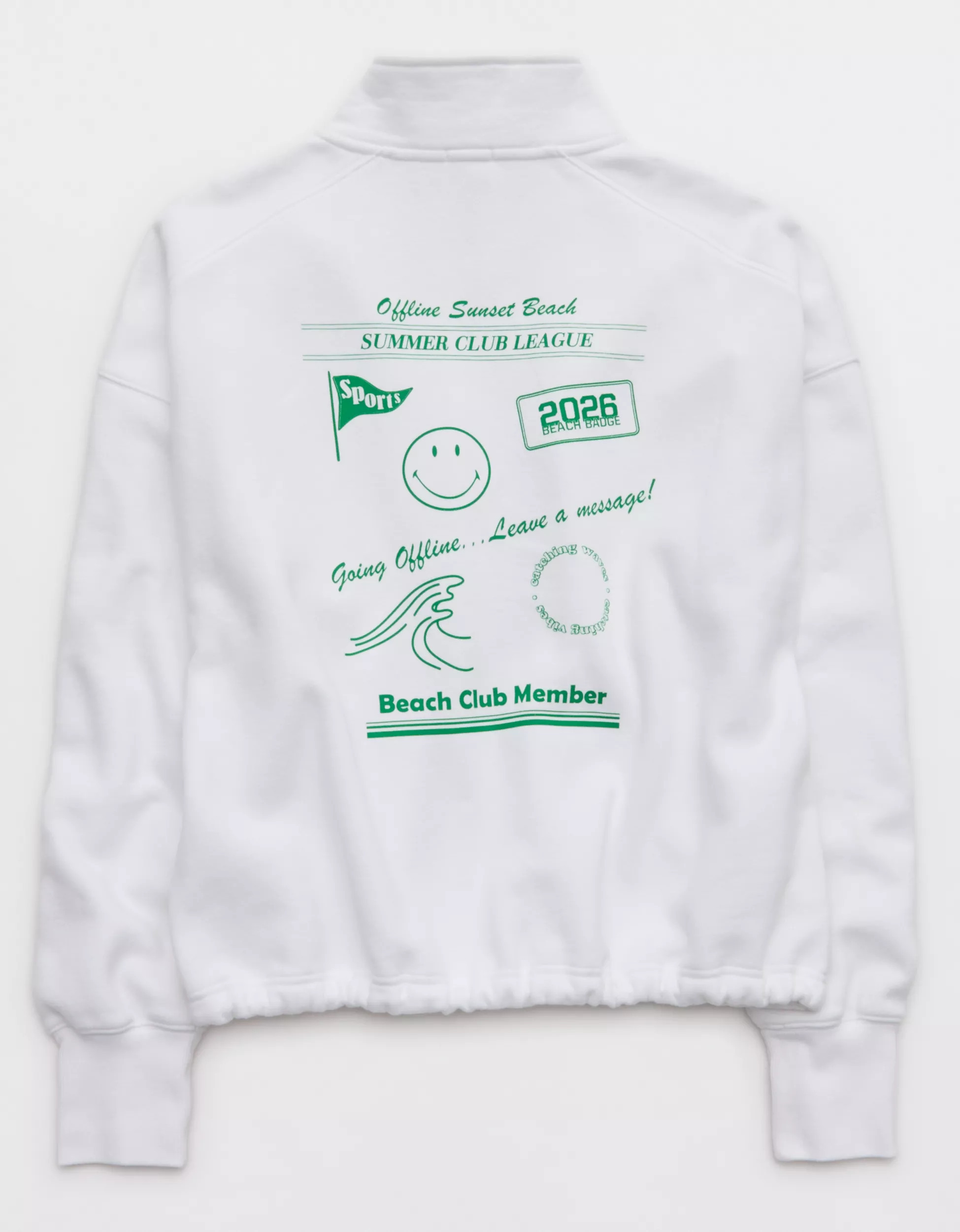 OFFLINE By Aerie | Smiley® Cloud Fleece Seamed Full Zip | Aerie