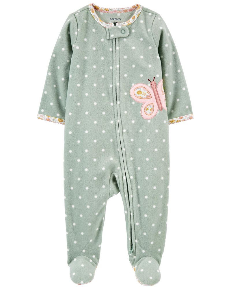 Butterfly Zip-Up Fleece Sleep & Play | Carter's