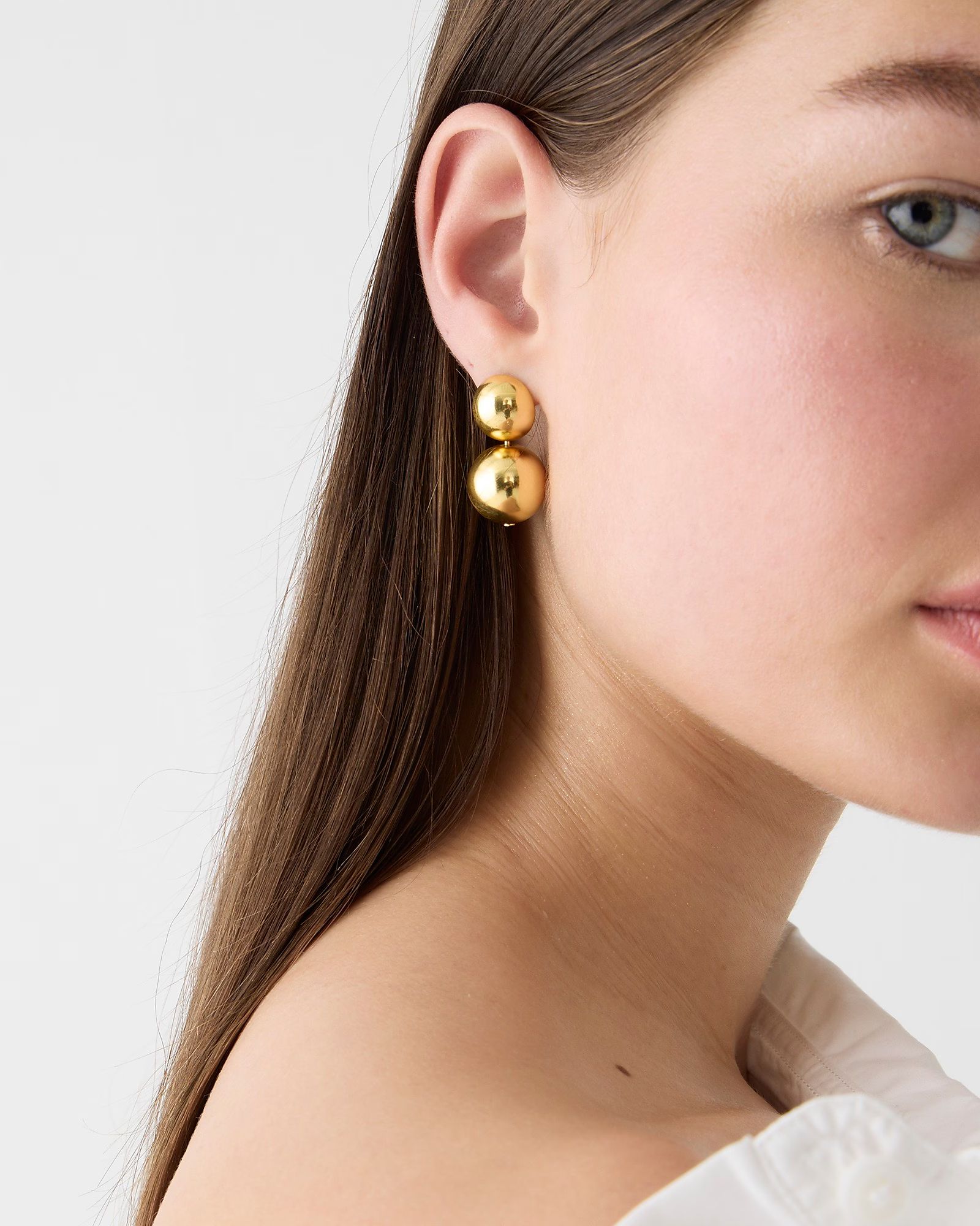 Metallic ball earrings | J. Crew US