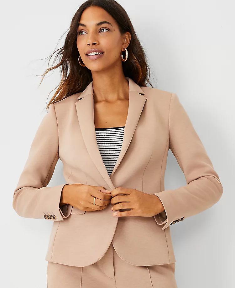 The One-Button Blazer in Double Knit | Ann Taylor | Ann Taylor (US)