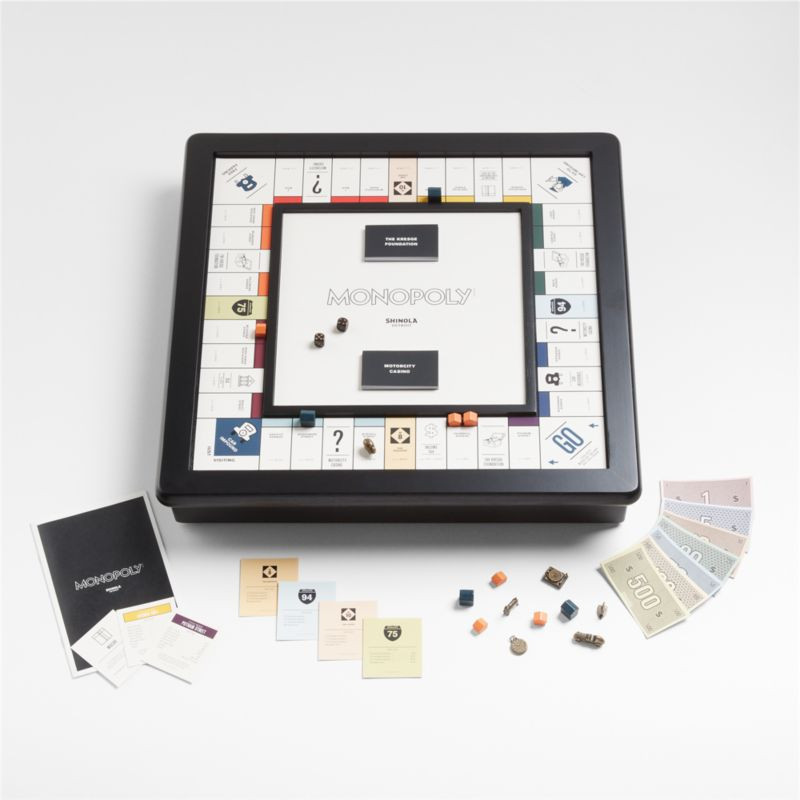 Shinola Monopoly Set: Shinola Detroit Edition | Crate & Barrel | Crate & Barrel