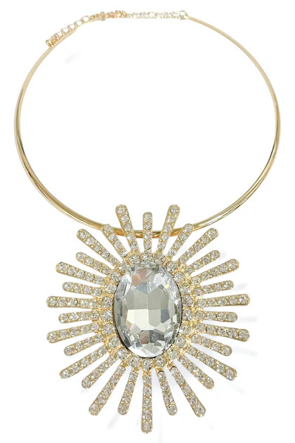 Aubrey Crystal Statement Necklace | The Willow Tree