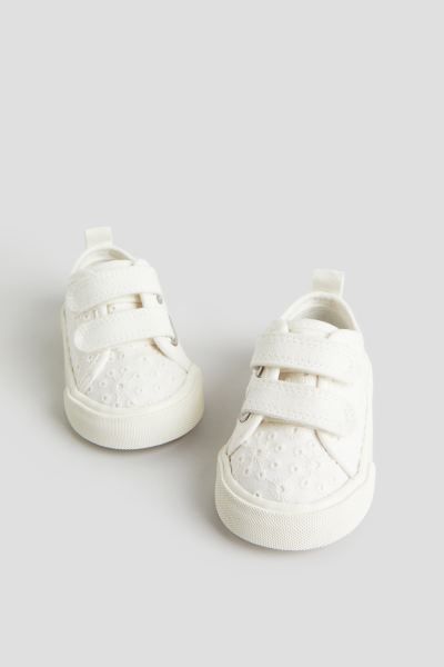 Canvas Sneakers - White - Kids | H&M US | H&M (US + CA)