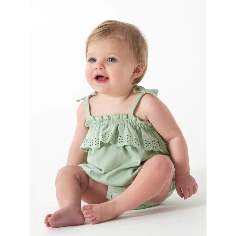 Modern Moments by Gerber Baby Girl Bubble Romper, Sizes 0 Month -12 Months | Walmart (US)