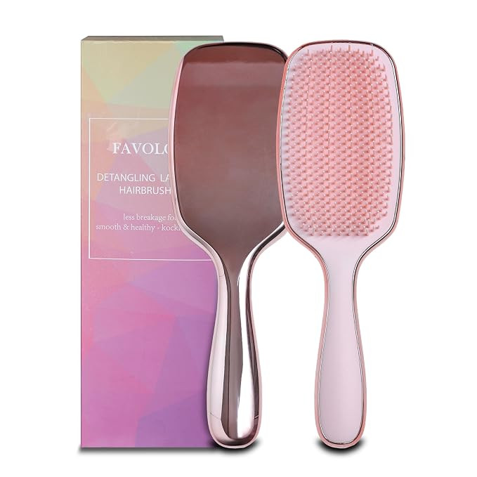 Ultimate Detangler Brush for Thick Hair, Curly, Straight & Natural Hair. Pain-Free Dry and Wet De... | Amazon (US)