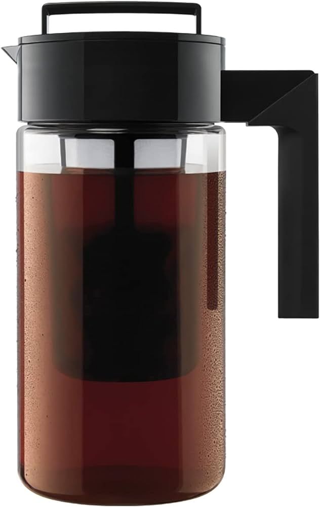 Takeya Patented Deluxe Cold Brew Iced Coffee Maker, 1 Quart, Black | Amazon (US)