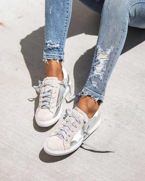 All-Star Faux Suede Metallic Sneakers | VICI