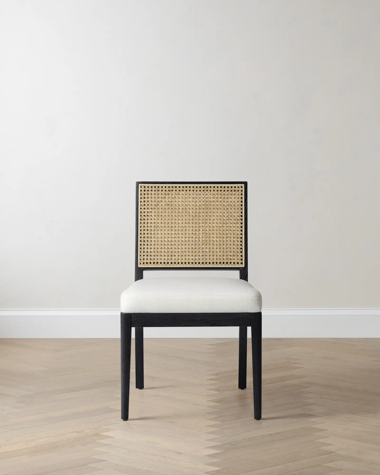 Solid Oak and Cane Dining Chair (Set of 2) | Quince