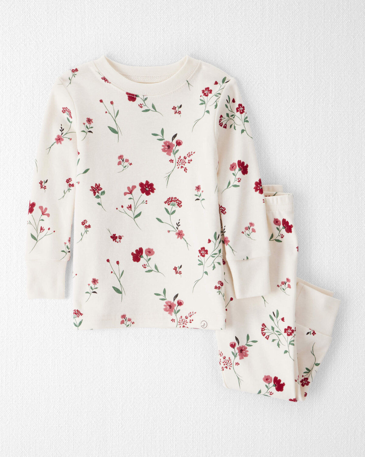 Baby Girl 2-Piece Organic Cotton Pajamas in Rosethorn Hollow | Carter's Inc