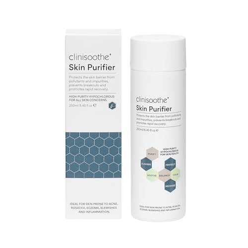 Clinisoothe+ Skin Purifier 250ml Pour Application - Hypochlorous Acid Solution for Face and Body - Defends Daily Against Pollutants & Impurities – Supports Blemish-Prone, Sensitive Skin Care | Amazon (UK)