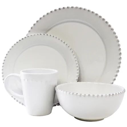 Beachcrest Home™ Shane Earthenware Dinnerware Set - Service for 4 | Wayfair North America