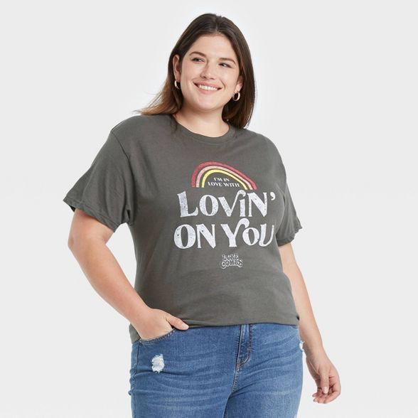 Women's Luke Combs I'm Lovin' On You Short Sleeve Graphic T-Shirt - Charcoal Gray | Target
