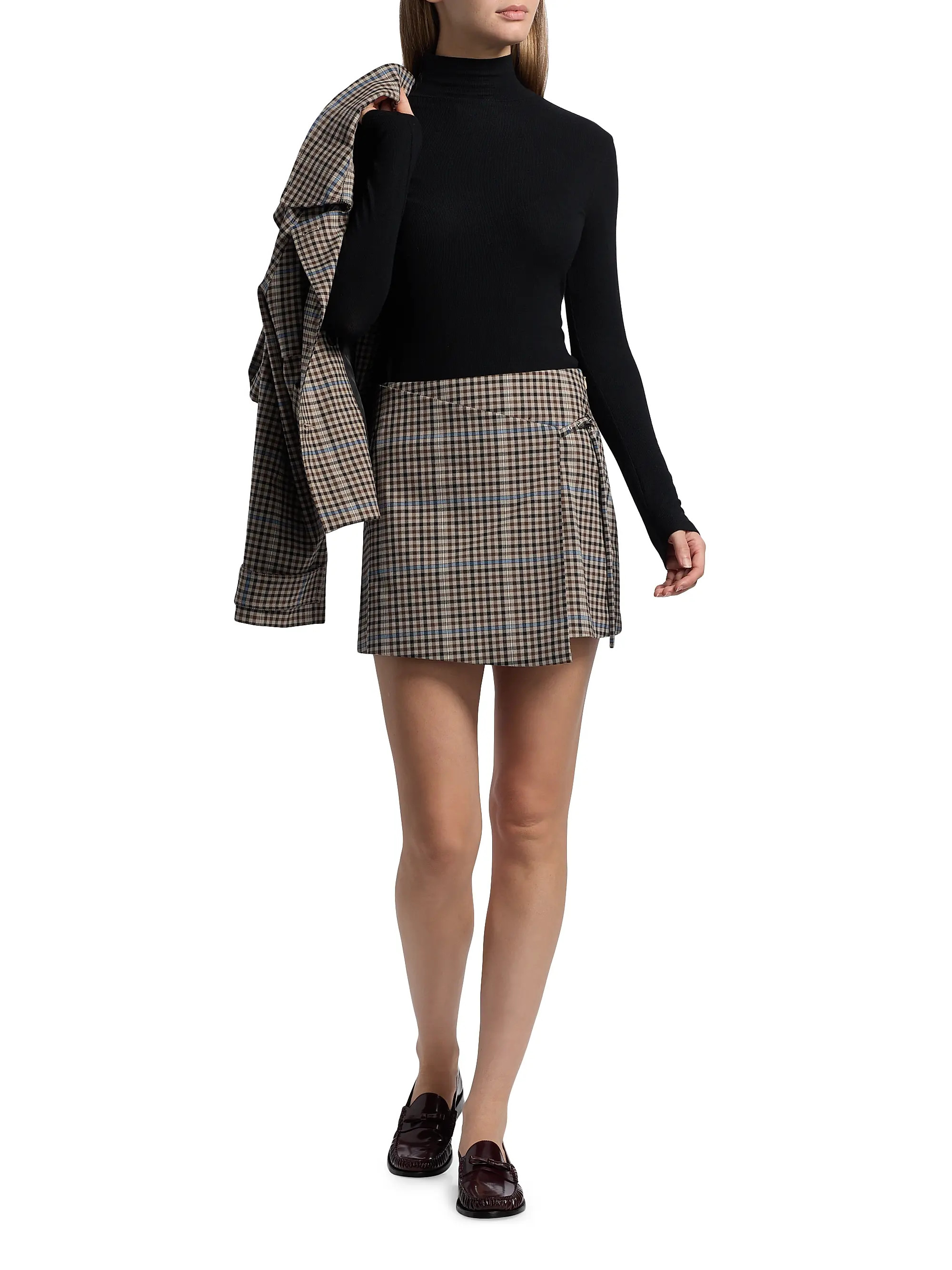Nial Plaid Miniskirt | Saks Fifth Avenue