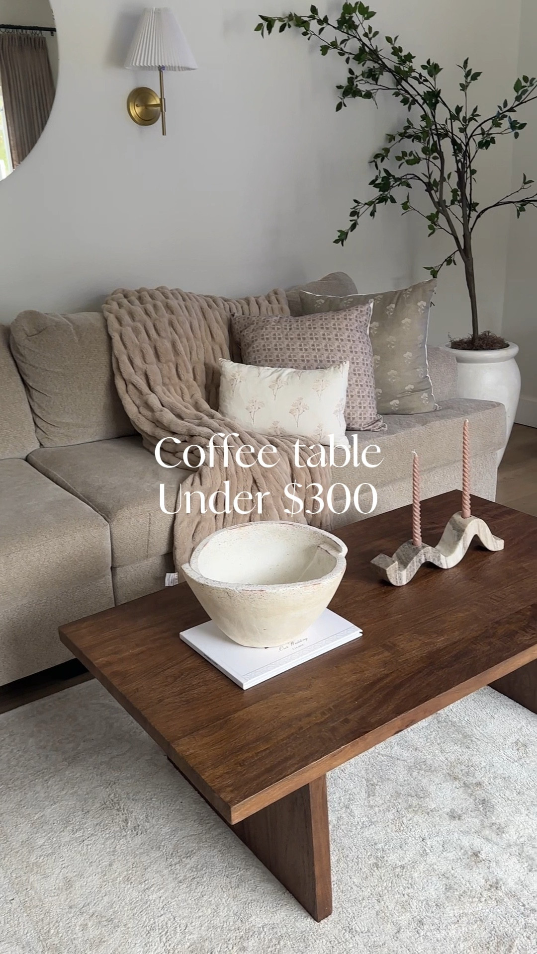 I’ve looked at SO many coffee tables in the last few months…and year really. My other option was 3x the cost so I am thrilled with this purchase and hope you can find some inspo from it🤗

I have to give credit to my friend @lifewiththezenchaks for originally sharing this pretty!🤩 

This room is a work in progress and can’t wait to share what I add next!

#coffeetable #coffeetableinspo #livingroomdecor #livingroominspo #neutralhome #woodcoffeetable #coffeetableunder300

#LTKHome #LTKSaleAlert