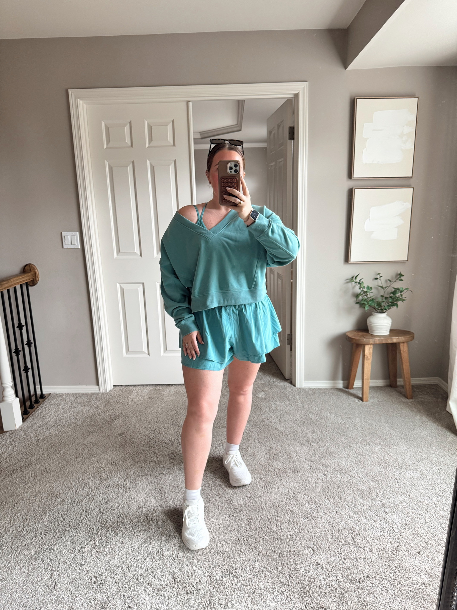 The perfect travel day matching set! I am absolutely wearing this on for my upcoming vacation. 

I sized up to an XL for the top and bra, and my TTS large in the bottoms.  

 #LTKMidsize #LTKFindsUnder50 #LTKFindsUnder100