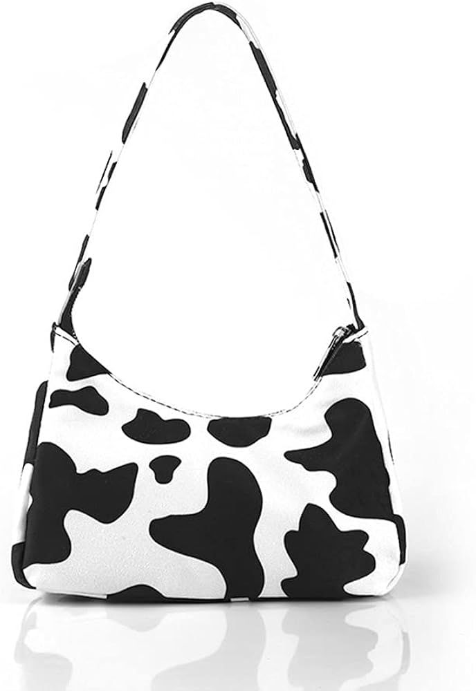 Women Cow Print Shoulder Bag Clutch Purse Underarm Handbag Satchel Zipper Tote Bag Purse | Amazon (US)