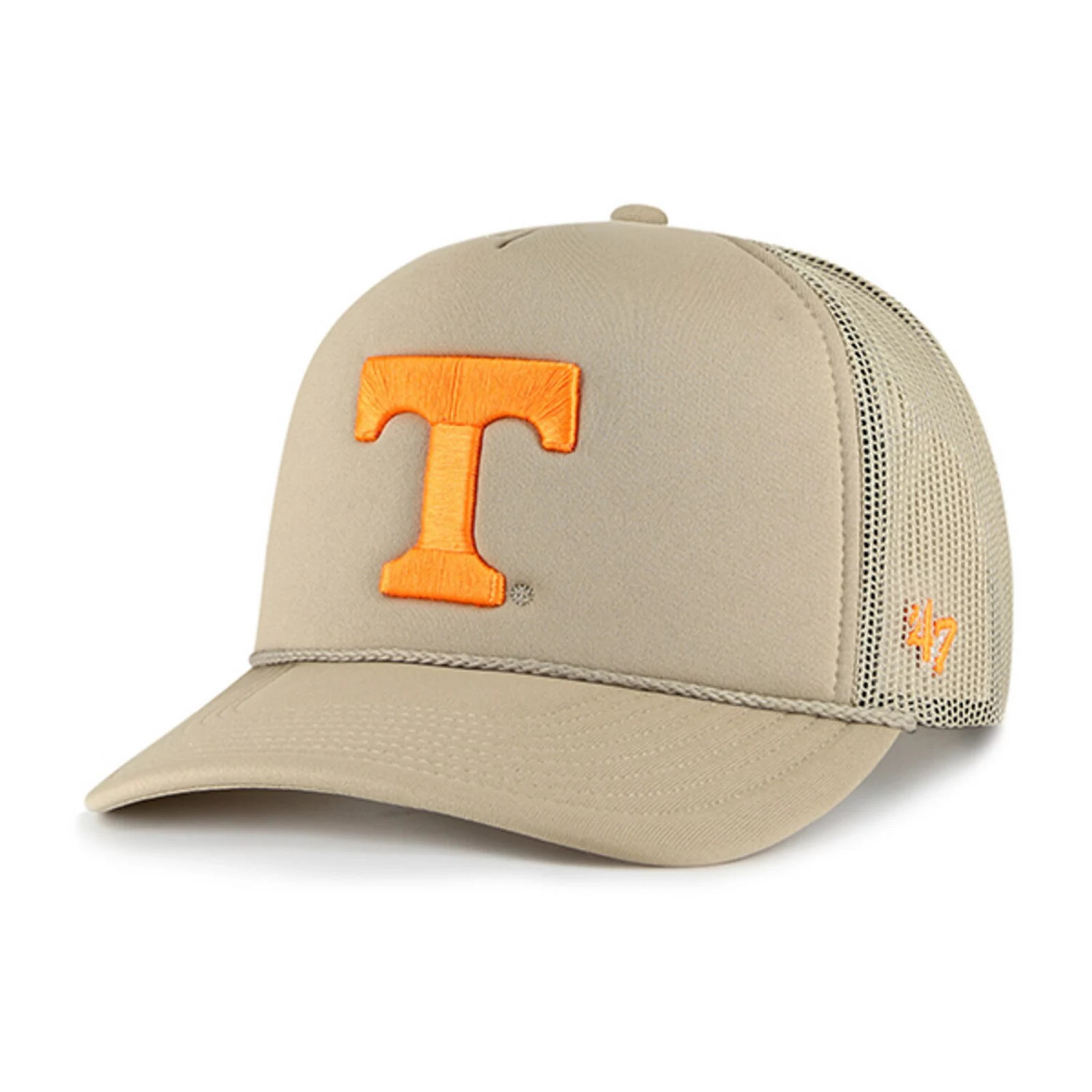 Men's '47 Khaki Tennessee Volunteers Foam Front Mesh Trucker Snapback Hat, Beig K | Kohl's