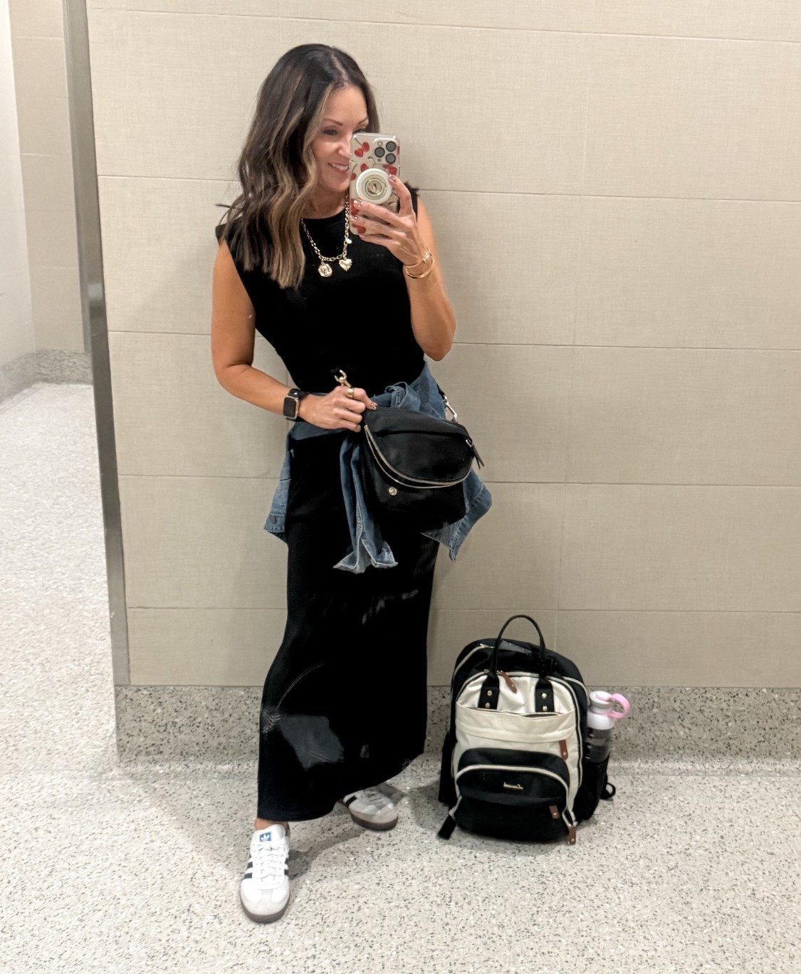 My favorite Travel outfit!!
 & my favorite laptop backpack 15.6”. Dress XS black. Sneakers 5.5 I’m typically a women’s 7 or 7.5. For reference: I’m 5’1”, 107lbs


Travel outfit  outfit inspo spring spring outfits  maxi dresses  backpacks  sneakers  necklaces  EverydayHolly 

#LTKPetite #LTKFindsUnder50 #LTKStyleTip
