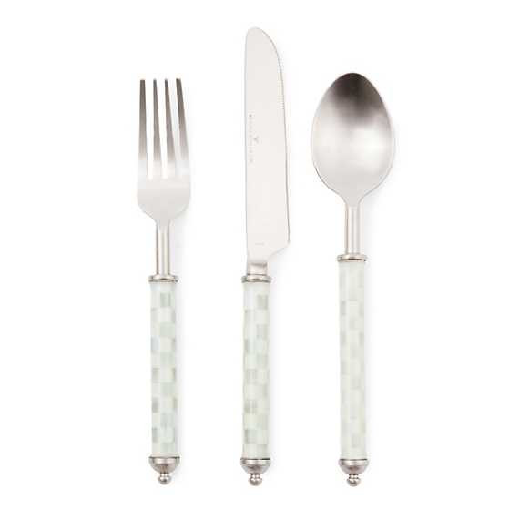 Sterling Check Supper Club 3-Piece Place Setting | MacKenzie-Childs