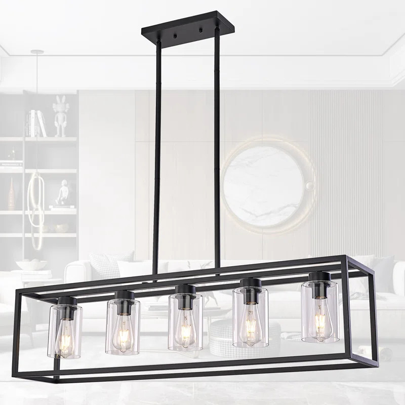 Allyn 5 - Light Square / Rectangle Pendant | Wayfair North America