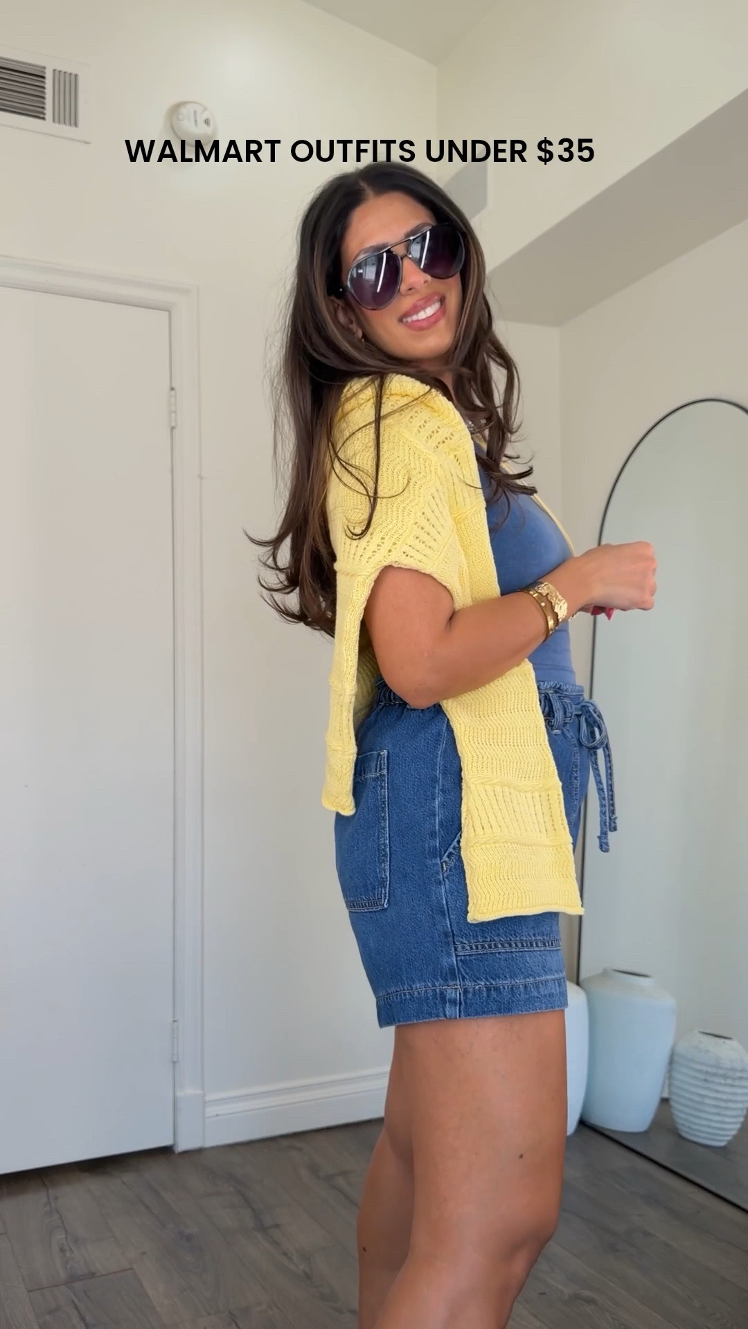 Walmart spring outfits under $35. These are so cute!! 

Outfit 1: drawstring elastic denim shorts size medium. So cute and comfy wearing medium. Baby tee is so soft size small. 

Outfit 2: sporty skirt set! So comfy and soft. Wearing medium in the skirt and small in the hoodie. Sold separately. 

Outfit 3: white ankle jeans size 6, denim vest size small 

Outfit 4: denim matching skirt set. Size 6 in the skirt but it’s big, should’ve sized down to 4. Top is size small. So chic and would be cute with boots 



#LTKMidsize #LTKootd #LTKSeasonal