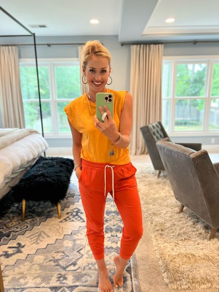 Comfy at-home look for moms perfect for carpool pickup or around the house for work from home / stay-at-home moms or a cute soccer mom look! 

#LTKfitness #LTKfamily #LTKunder100