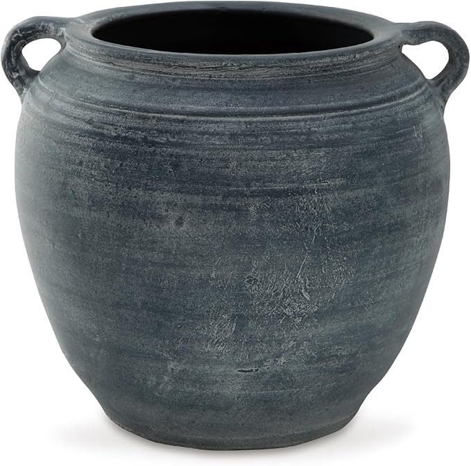 Signature Design by Ashley Meadie Traditional Indoor Terra Cotta Tabletop Vase with Handle and Wi... | Amazon (US)