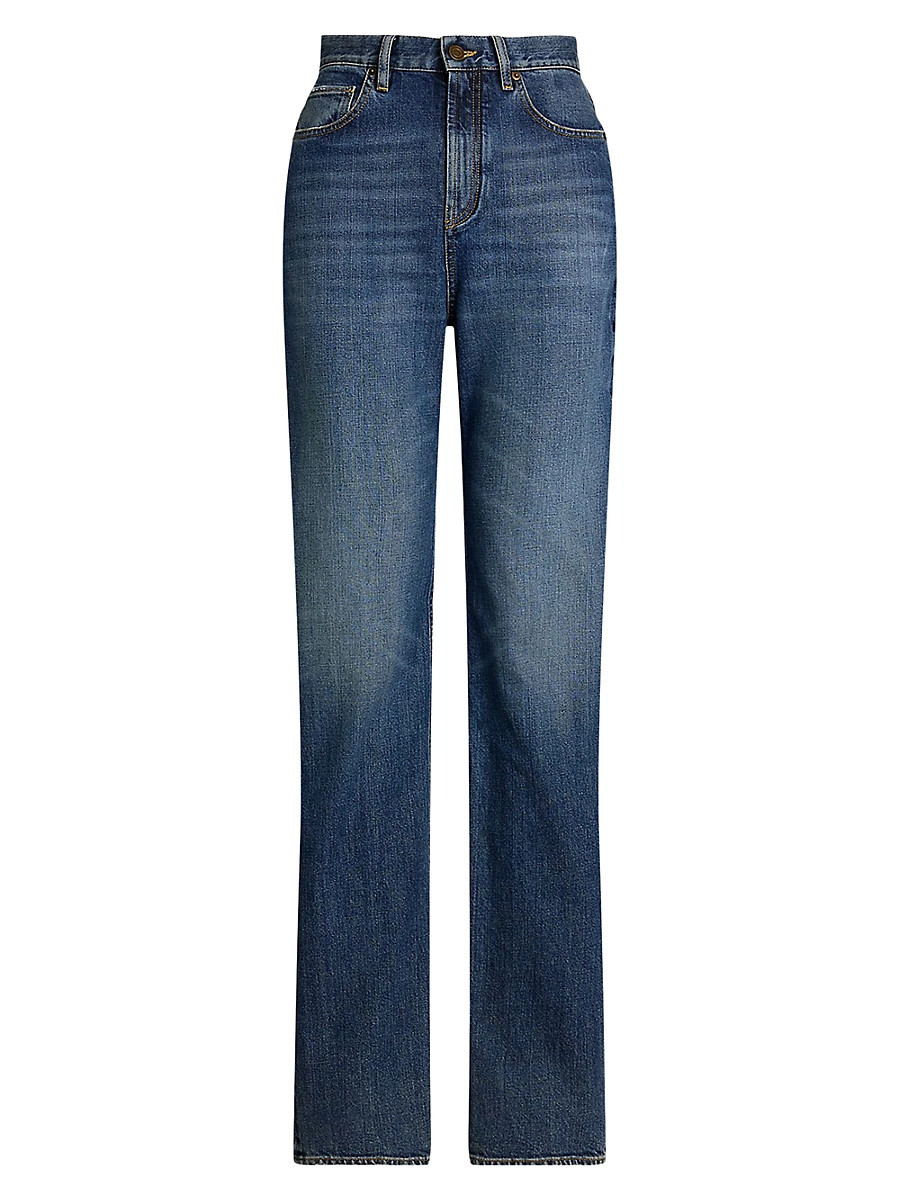 Women's Nova Mid-Rise Straight Jeans - Blue Ridge Breeze Wash - Size 30 | Saks Fifth Avenue