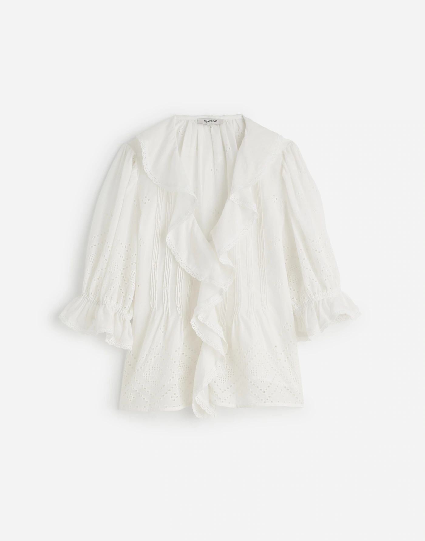 Ruffled Puff-Sleeve Top | Madewell | Madewell