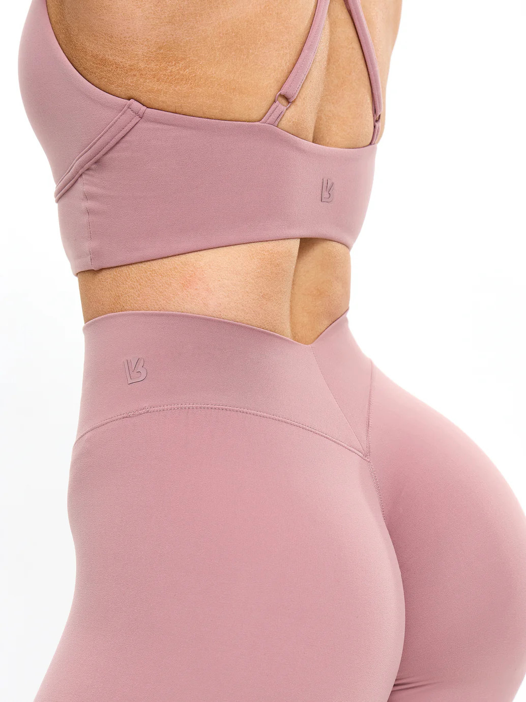 Poshknit Sports Bra - Rose Water | Buffbunny Collection