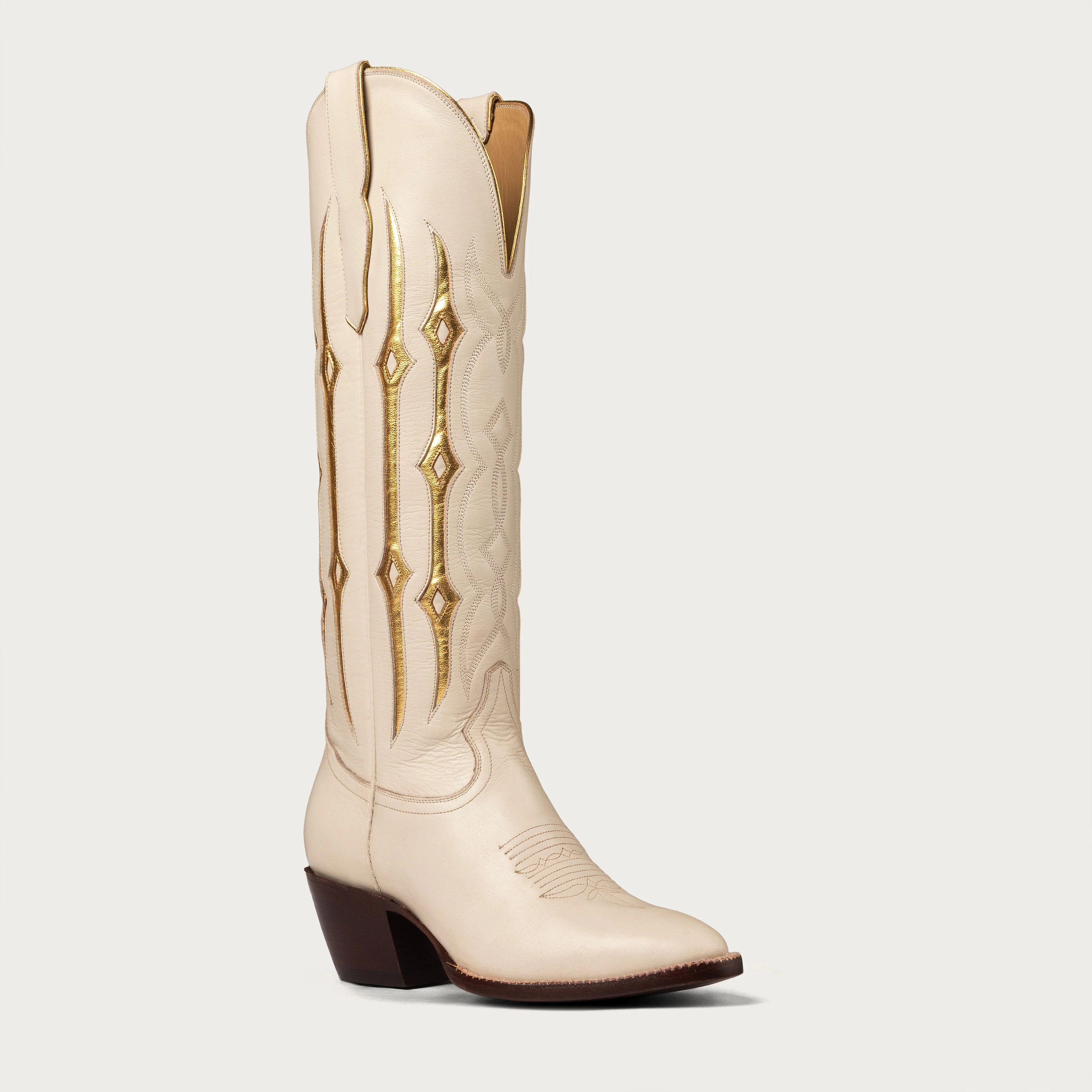 The Austin Boot in Bone and Gold | CITY Boots