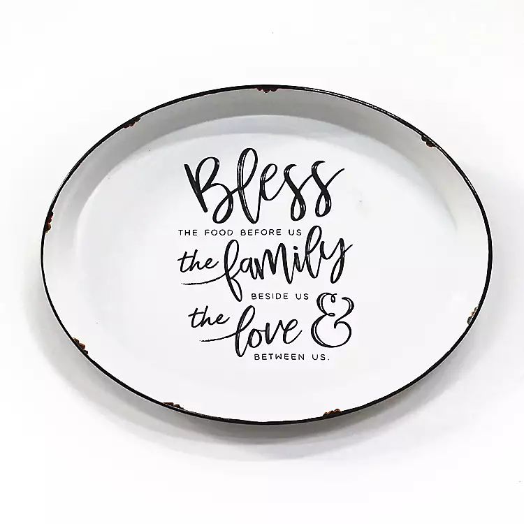 Bless, Family, Love Round Metal Wall Plaque | Kirkland's Home