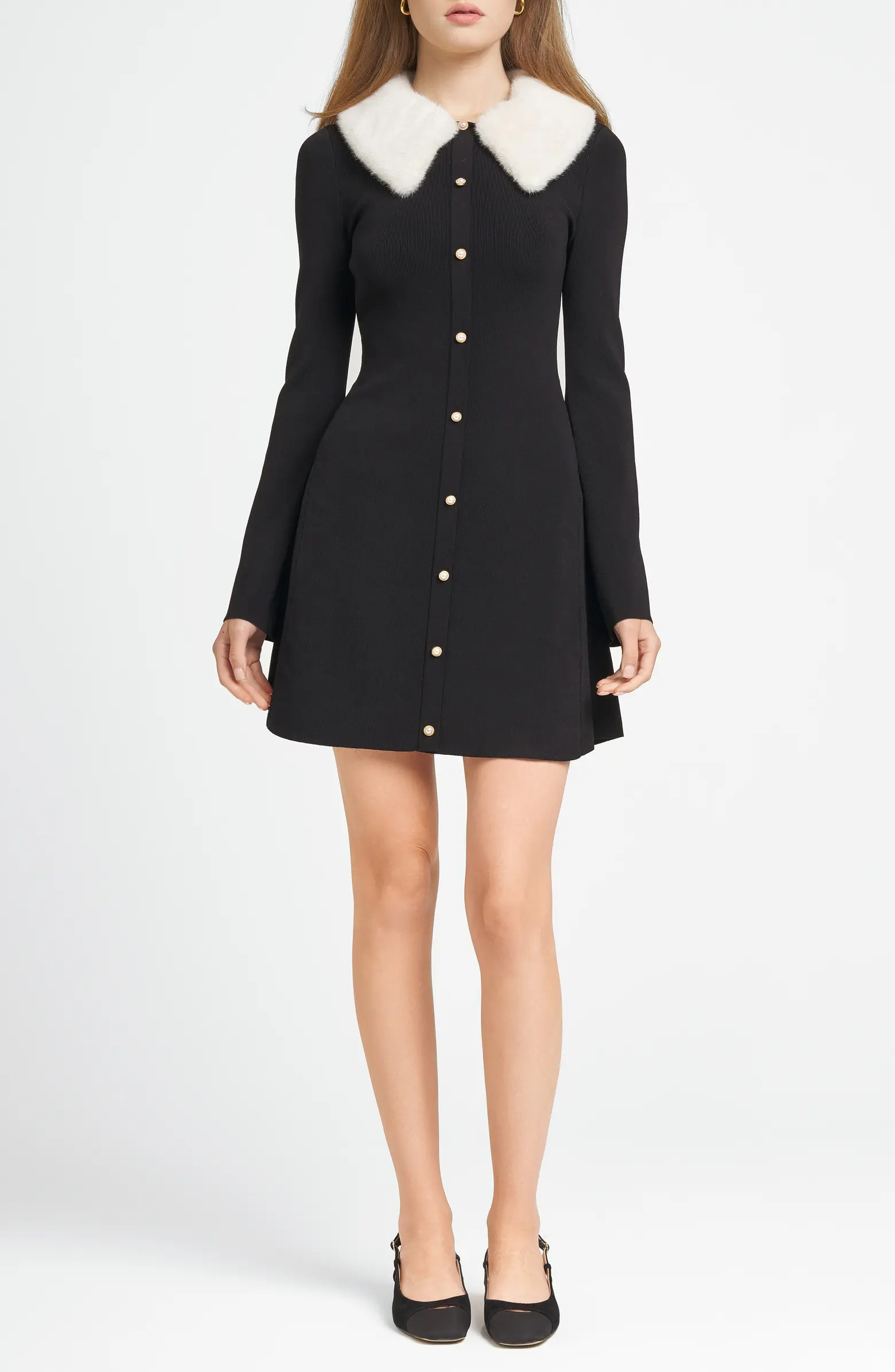 WAYF x CHÉRIE MADELEINE Amour Long Sleeve Minidress | Nordstrom | Nordstrom