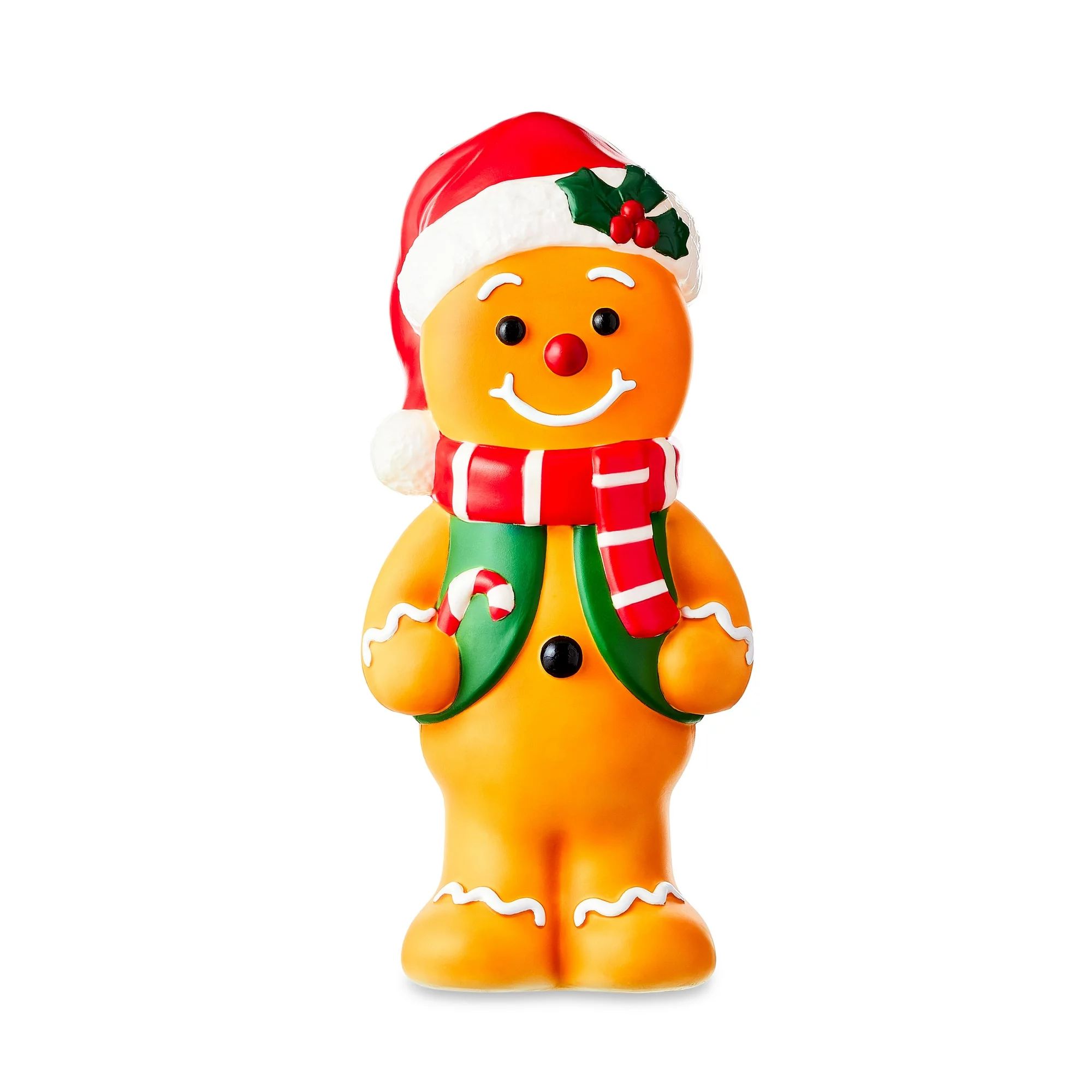 24” Light-up Gingerbread Boy Blow Mold Christmas Decoration, Multicolor, Holiday Time | Walmart (US)