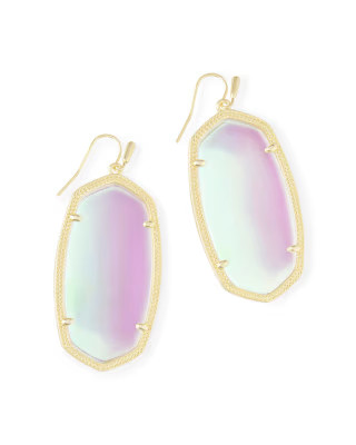 Danielle Gold Statement Earrings in Dichroic Glass | Kendra Scott